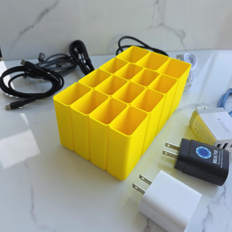 Deezy Store Cable Management Box - Neatly Organize Cables.