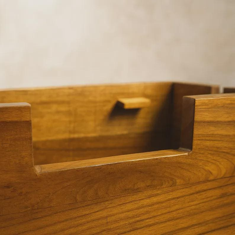 Premium Handcrafted Solid Wood Cable Management Box for a Sleek Home Office.