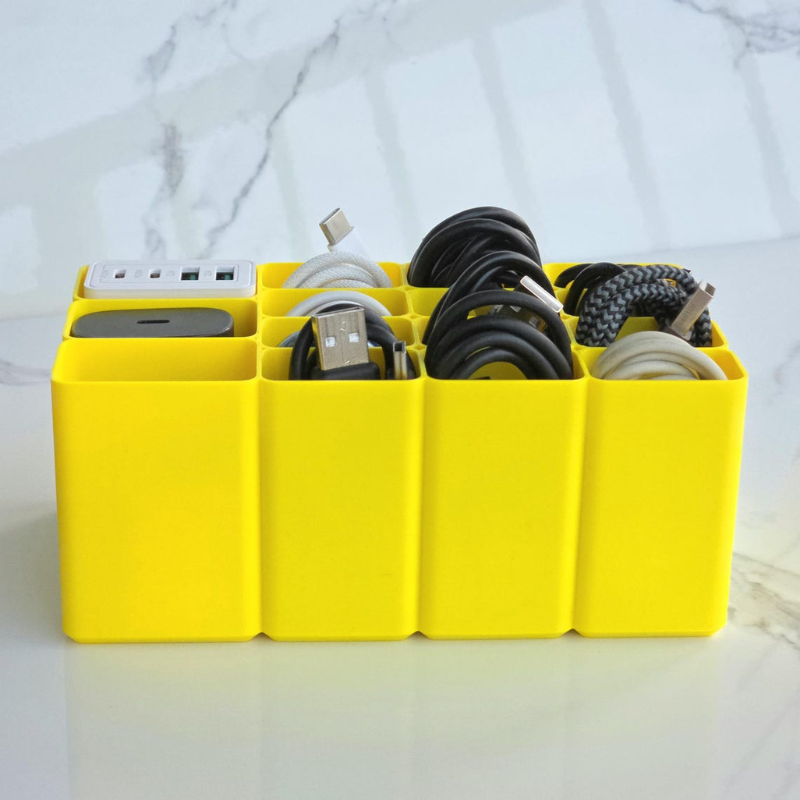 Deezy Store Cable Management Box - Neatly Organize Cables.