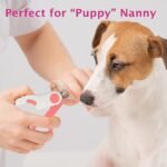 Pink Pet Nail Clippers with LED Light and Stainless Steel Blades for Small Animals - Image 8